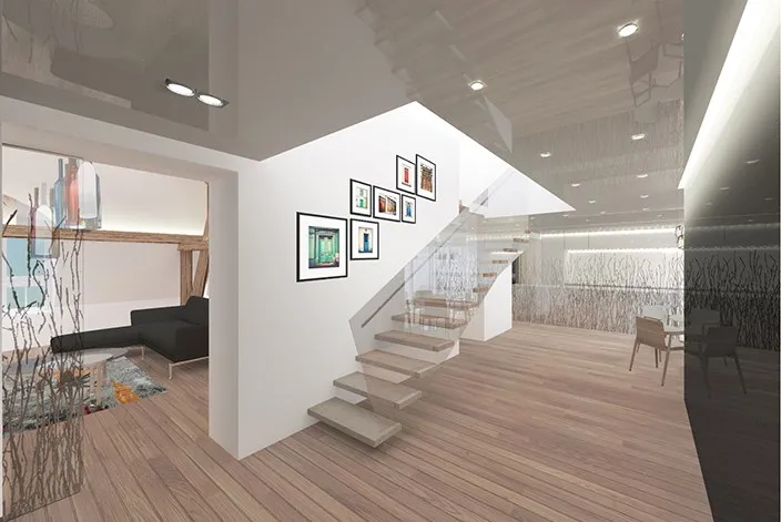 podkrovní apartmá 2 — vizualizace 02