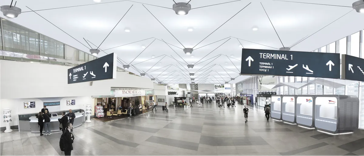 přepážky City Center, Letiště Praha — vizualizace 06