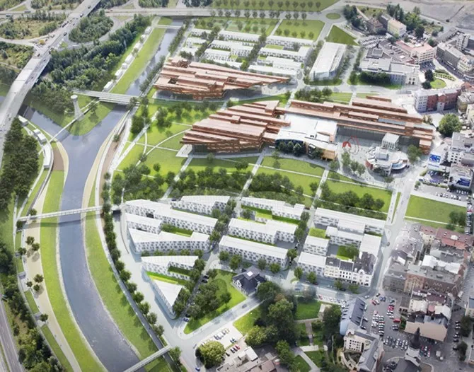 Ostrava Černá louka — vizualizace 01