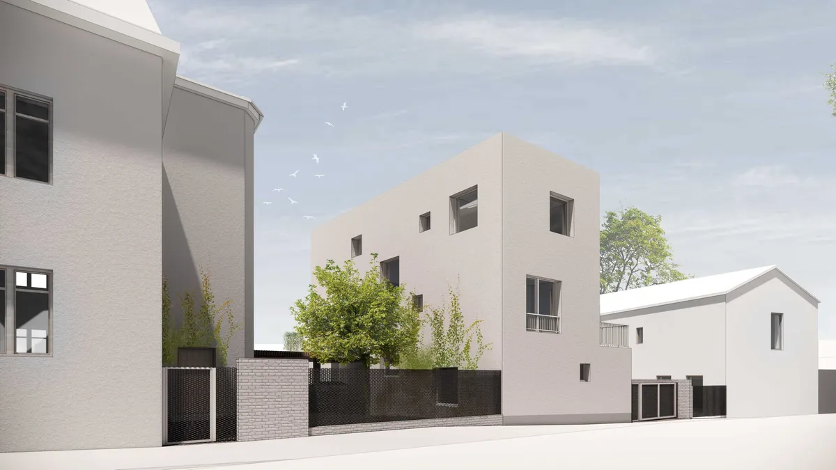 minivila Kunratice — vizualizace 01, pohled, ulice