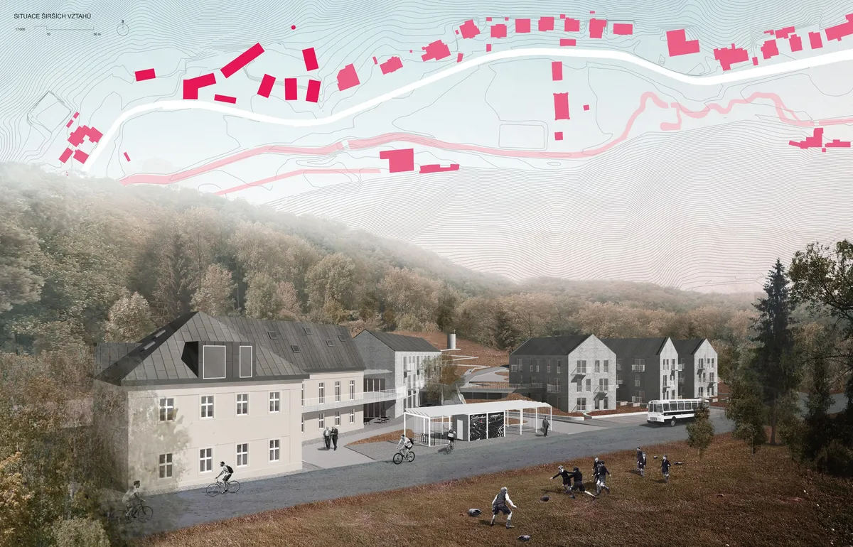 seniorské centrum Šatovka — vizualizace 01